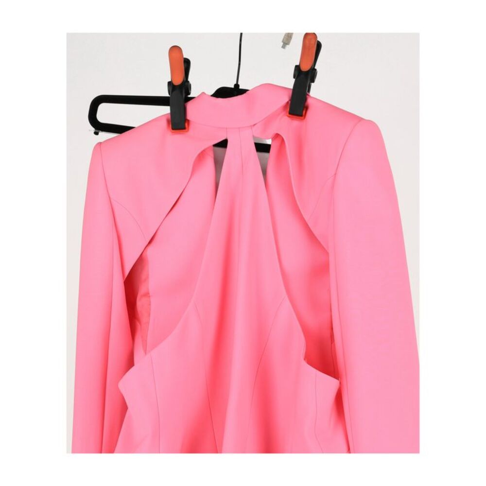Alexander McQueen Slashed Single-Breasted Blazer Pink Womens - Picture 4 of 4